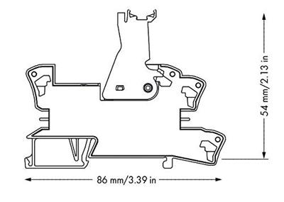 WAGO 788-508 Relaismodule Nominale spanning: 230 V/AC Schakelstroom (max.): 16 A 1x wisselcontact 1 stuk(s)