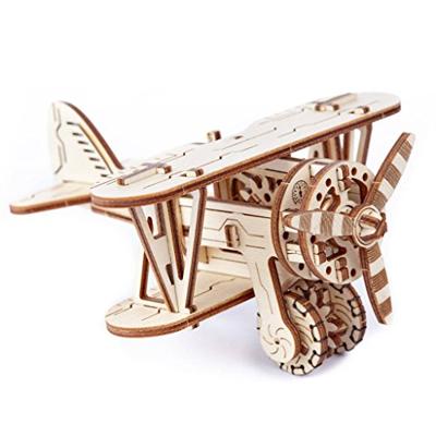 Wooden City Houten 3D-puzzel vliegtuig 14 cm