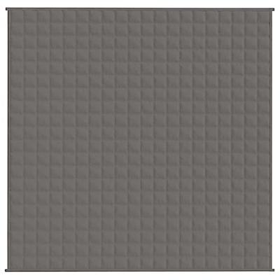 Verzwaringsdeken 200x200 cm 13 kg stof grijs