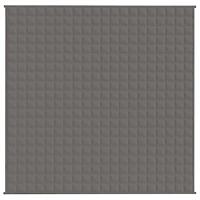 Verzwaringsdeken 200x200 cm 13 kg stof grijs - thumbnail