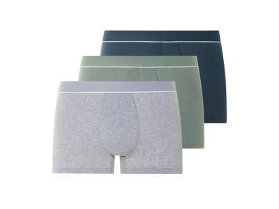 esmara Men 3 Heren boxers (donkerblauw/grijs/groen, XL)
