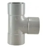 T-stuk 3 x mof 50 mm 90 graden PVC - thumbnail