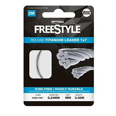 Spro Freestyle Reload Titanium Leader 2M 0,40 mm 11kg