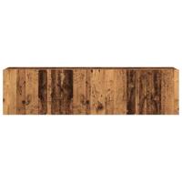 Tv-meubels 2 st wandgemonteerd 80x30x41 cm oud houtkleurig - thumbnail
