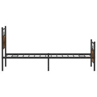 Bedframe zonder matras hout gerookt eikenkleurig 90x200 cm - thumbnail