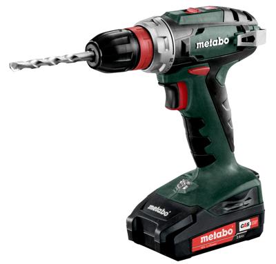 Metabo BS18 Quick 18V Boorschroefmachine 2 Li-Power Accu's 2,0Ah, Lader + 10mm Boorhouder - 602217950