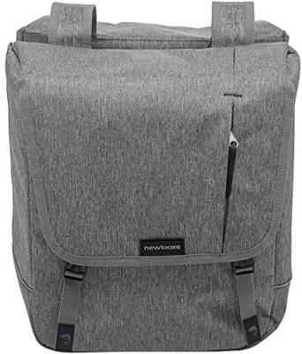 New Grijze nova double - dubbele fietstas, waterafstotend, 32l