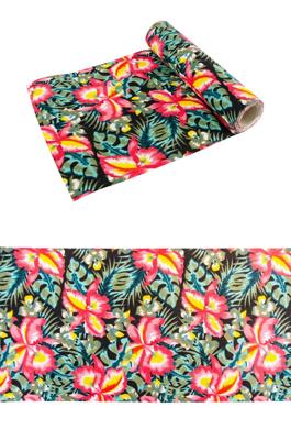 Rol Tafelloper Tropische Bloemen (3m)