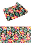 Rol Tafelloper Tropische Bloemen (3m) - thumbnail