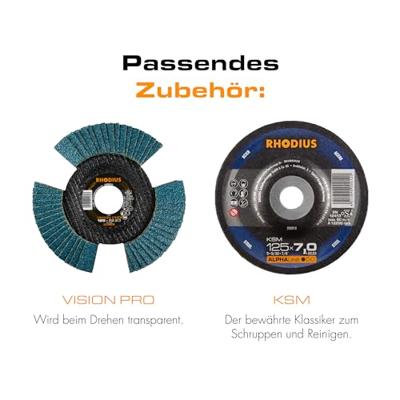 Rhodius 211575 Doorslijpschijfset 125 mm 25 stuk(s) RVS, Staal