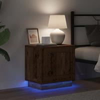 Nachtkastje met 2 pcs Oud hout 44 x 34,5 x 45 cm Bewerkt hout - thumbnail