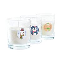 Kaars DKD Home Decor Kerstmis Sneeuwpop (3 Stuks) - thumbnail