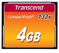 Transcend Standard 133x CF-kaart 4 GB - thumbnail