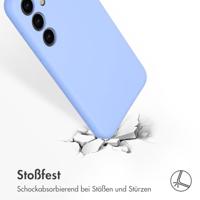 Accezz Liquid Silicone Backcover Samsung Galaxy S24 Plus Telefoonhoesje Paars - thumbnail