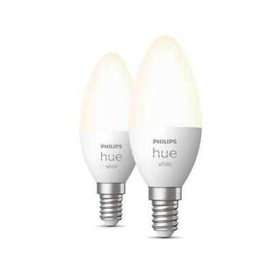 Philips Lichtbron kaars Hue - E14 - 6W - White set van 2 929003021102