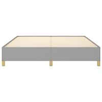 Boxspringframe stof lichtgrijs 180x200 cm - thumbnail