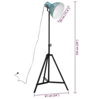 VidaXL Vloerlamp 25 w e27 61x61x90/150 cm verweerd blauw - thumbnail