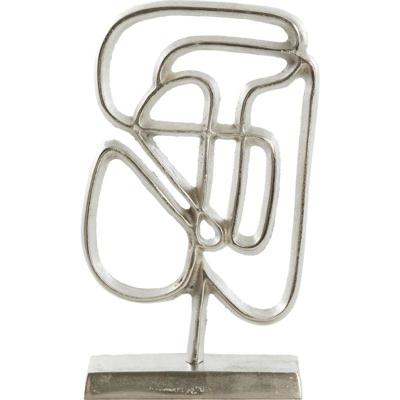 Ornament Goleza Ruw Nikkel 18x8x31 Cm