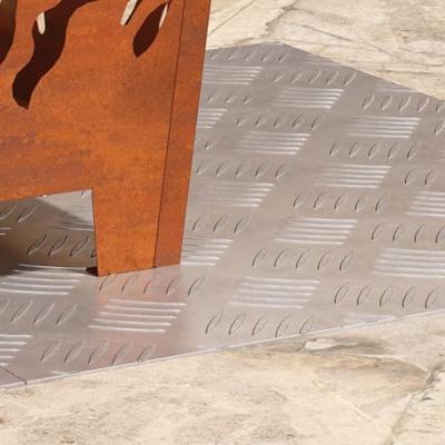 VidaXL Trap tread rechthoekig 2 pcs zilver 60 x 50 cm aluminium VidaXL Trap tread rechthoekig 2 pcs zilver 60 x 50 cm aluminium