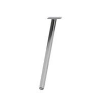 Stalen schuine meubelpoot chroom rond ø 2,5 cm en hoogte 36 cm - thumbnail