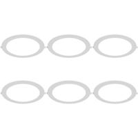 LED Downlight Inbouwspot Dimbaar 6 Stuks - Brinton Thin - 18W 1800lm 120° Bundelhoek - Helder/Koud Wit 6500K - IP40 - Rond - Wit - Ø229mm Buitenmaat - Ø205mm Zaagmaat - thumbnail