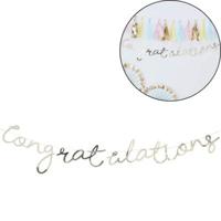 Ginger Ray letterslinger congratulations 150 cm | 20 stuks - thumbnail