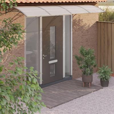 Deurluifel Grijs 350x100 cm Polycarbonaat