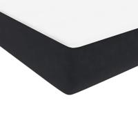 Boxspring met matras fluweel zwart 140x210 cm - thumbnail