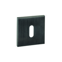 Sleutelrozetten verdekt 53x53x6mm PVD antraciet - thumbnail