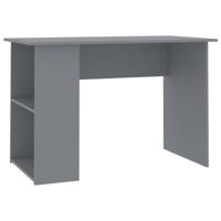 VidaXL Bureau 110x60x73 cm bewerkt hout grijs - thumbnail