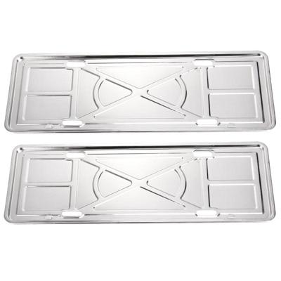2 PC's auto kenteken aluminiumlegering beugel framehouder staan Mount(Silver)