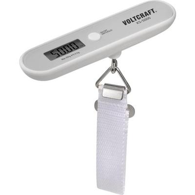 VOLTCRAFT KS-5000 Kofferweegschaal Weegbereik (max.) 50 kg Resolutie 10 g Grijs