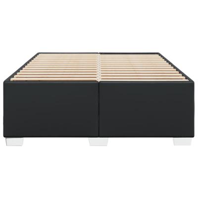 Bedframe kunstleer zwart 160x200 cm