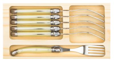 Laguiole Style de Vie Vorken Premium Line Parelmoer 6 Stuks