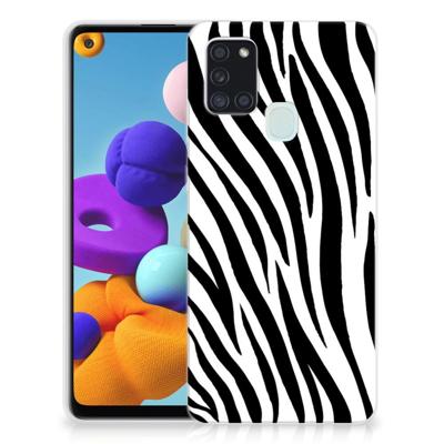 Samsung Galaxy A21s | TPU Hoesje | Zebra