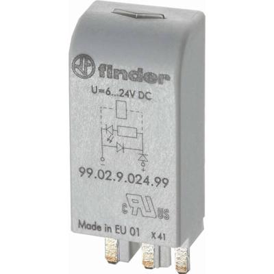 Finder Steekmodule Met EMC-ontstoringsschakeling, Met diode, Met LED 99.02.9.220.99 Lichtkleur (naam): Groen Geschikt voor model: Finder 96.04, Finder 96.02 Finder Steekmodule Met EMC-ontstoringsschakeling, Met diode, Met LED 99.02.9.220.99 Lichtkleur (naam): Groen Geschikt voor model: Finder 96.04, Finder 96.02