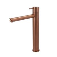 Wastafelmengkraan Hotbath Cobber 1-hendel Recht 28.6 cm Geborsteld Koper Living Colours - thumbnail