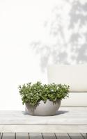 Ecopots Brussels kunststof bloempot Taupe - Ø 28 cm - thumbnail