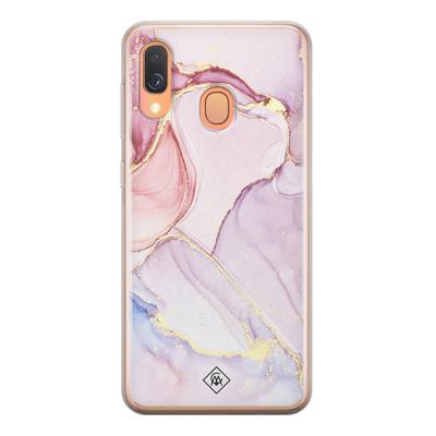 Samsung Galaxy A40 siliconen hoesje - Purple sky Samsung Galaxy A40 siliconen hoesje - Purple sky