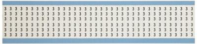 Brady HH-3-PK, 111199 Solid Numbers Wire Marker Card (Pack van 3 stuks)