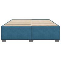 Bedframe fluweel blauw 180x200 cm - thumbnail