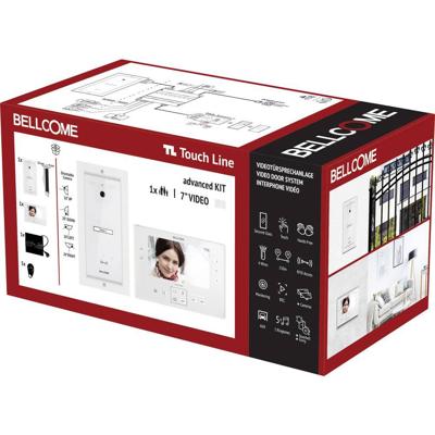 Bellcome Advanced 7 Video-Kit 1 Familie Video-deurintercom Kabelgebonden Complete set voor 8-delig Wit Bellcome Advanced 7 Video-Kit 1 Familie Video-deurintercom Kabelgebonden Complete set voor 8-delig Wit