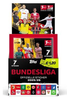Bundesliga 2025/26 Sticker Collection Booster Display (50) Bundesliga 2025/26 Sticker Collection Booster Display (50)