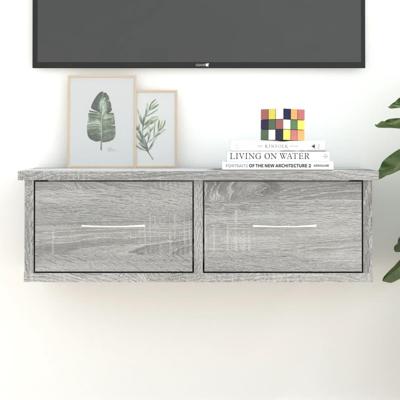 Tv-wandmeubel 60x26x18,5 cm bewerkt hout grijs sonoma eiken Tv-wandmeubel 60x26x18,5 cm bewerkt hout grijs sonoma eiken