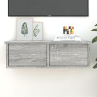 Tv-wandmeubel 60x26x18,5 cm bewerkt hout grijs sonoma eiken - thumbnail