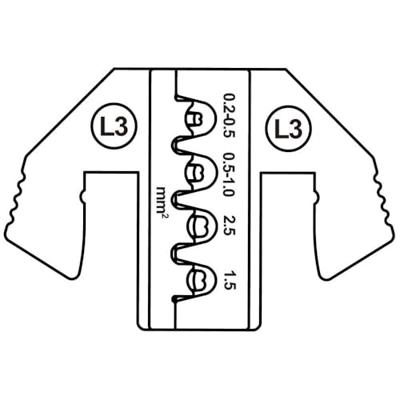 TOOLCRAFT TO-9627225 Krimpinzetstuk JPT 2.8K contact (SWS), JPT plat contact 0.2 tot 1.5 mm²