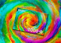 Colorful Gradient Swirl Puzzel 1000 Stukjes - thumbnail