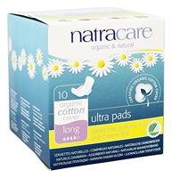 Natracare Ultra Pads Long Maandverband 10st - thumbnail
