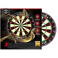 Dartbord 3e generatie, Afrikaans sisal, nietjesvrij / PU 1 - thumbnail