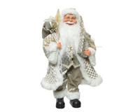 Kerstman pes l14b25h45 cm zilver Decoris - Decoris - thumbnail